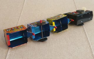 Tren Campanita de hojalata litografiada (CON CAJA)