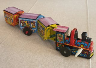 Tren Campanita de hojalata litografiada (CON CAJA)