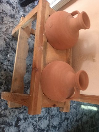 Cantaros de barro decorativos