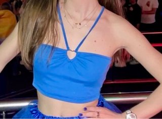 Top SHEIN azul talla S