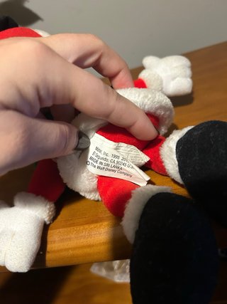 Peluche Mickey 1995 Mattel Natal