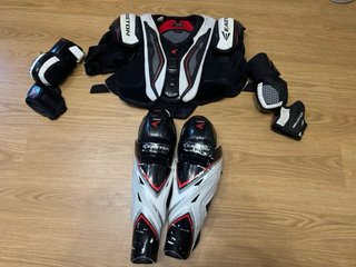 Maleta y equipo completo hockey hielo