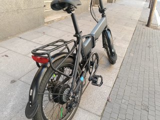 Bicicleta Eléctrica Plegable Negra