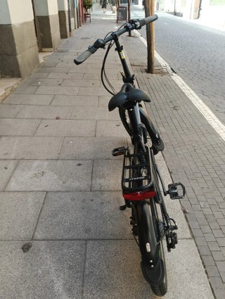 Bicicleta Eléctrica Plegable Negra
