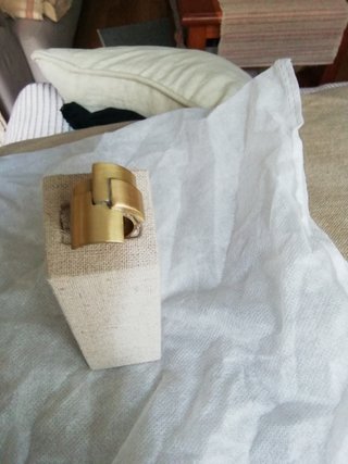 Anillo Malababa Cubista Dorado