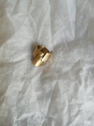 Anillo Malababa Cubista Dorado