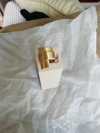 Anillo Malababa Cubista Dorado