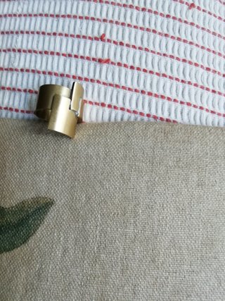 Anillo Malababa Cubista Dorado