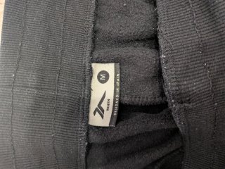 Pantalón jogger felpa negro mujer