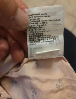 Vestitino H&M bambina 6/7 anni fantasia floreale