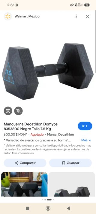 Mancuerna Domyos 7.5 kg