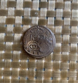 8 maravedís Felipe III Segovia, con resello de 12m
