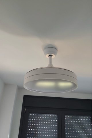 Instalador Lampara ventilador de techo, retráctil