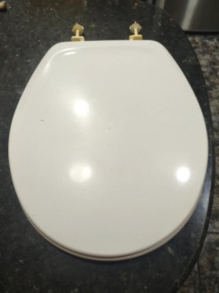 Tapadera de WC Beige/Blanco roca victoria