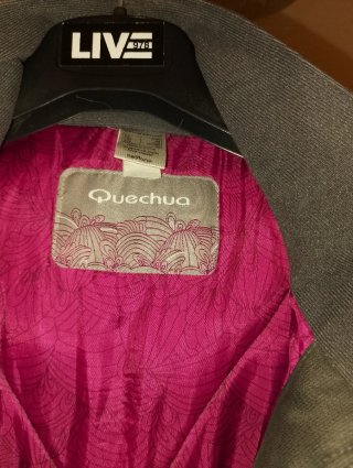 Giacca Quechua donna grigio/rosa