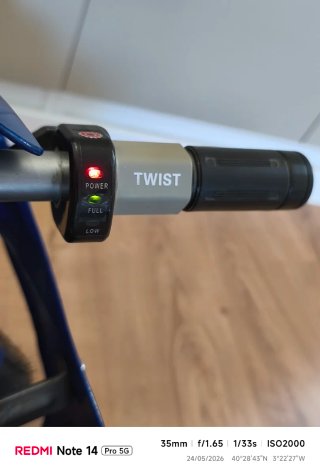 Mini Moto Eléctrica Honda Azul
