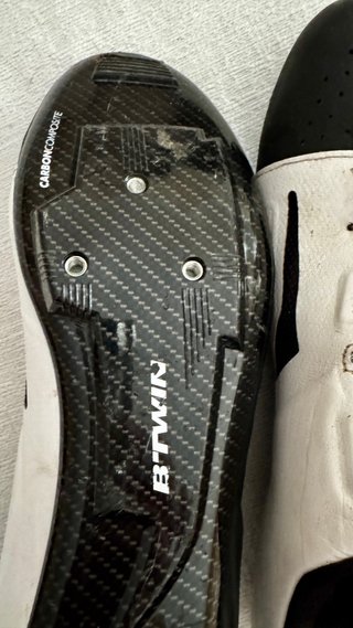 Zapatillas Carretera Btwin Negras y Blancas