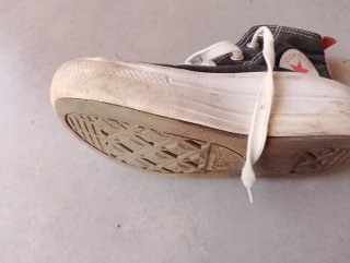 Converse All Star Botas Negras Rosas talla 32
