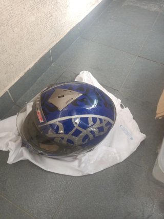Casco LS2 Talla M Azul para Examen DGT A2