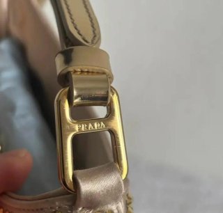 Borsa Prada Oro con Cristalli