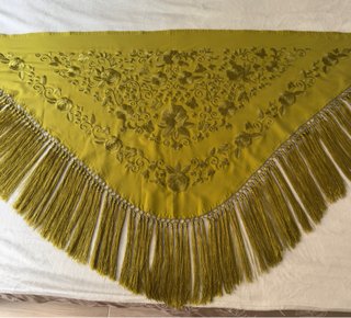 Mantoncillo de Flamenca Verde