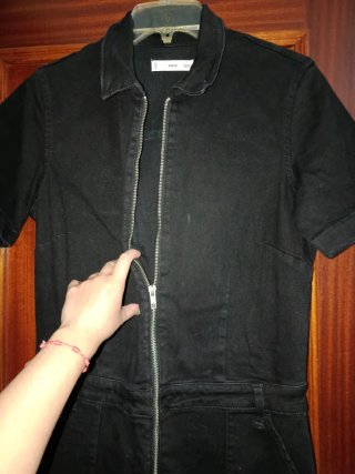 Mono vaquero negro Mango talla S