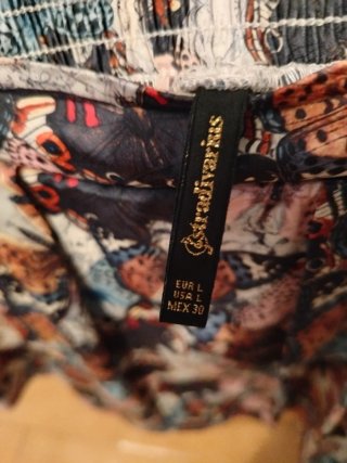 Falda pantalón Stradivarius mariposas
