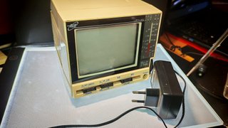 TV y Radio Portátil Tele B/N Vintage