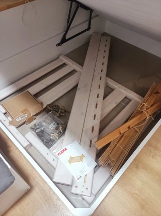 Cama FLEXA madera maciza 190x90