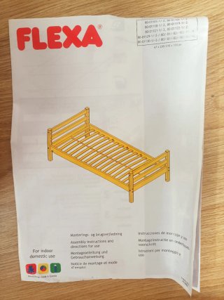 Cama FLEXA madera maciza 190x90