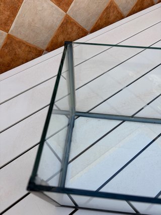Terrario de cristal como nuevo