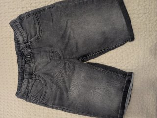 Pantalón corto vaquero gris talla 16