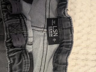 Pantalón corto vaquero gris talla 16