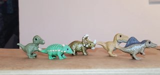 Lote 5 figuras dinosaurios juguete colección