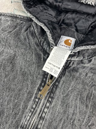 carhartt rework jacket washed grey workwear