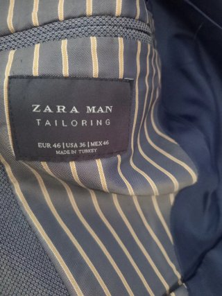 Traje Zara Azul Talla M
