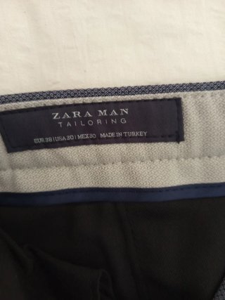 Traje Zara Azul Talla M