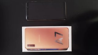 Samsung A7 Dourado/Rosa