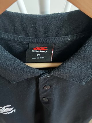Polo Canterbury Talla XL Negro
