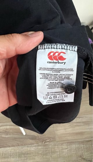 Polo Canterbury Talla XL Negro