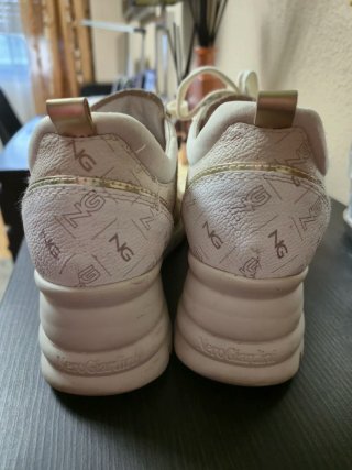 Zapatillas Nero Giardini Beige/Blanco Talla 37