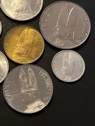 Vaticano 1966 serie 7 monedas SC