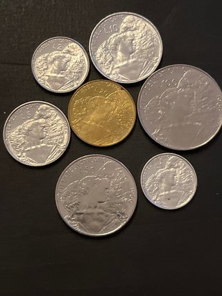 Vaticano 1966 serie 7 monedas SC
