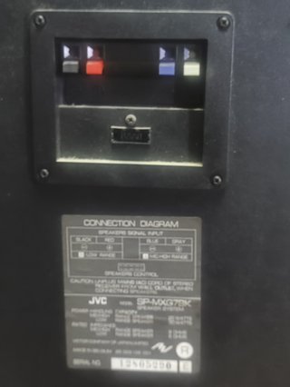 Pareja Altavoces JVC SP-MXG7BK Negros