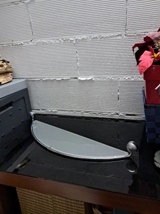 Estantería de cristal para baño