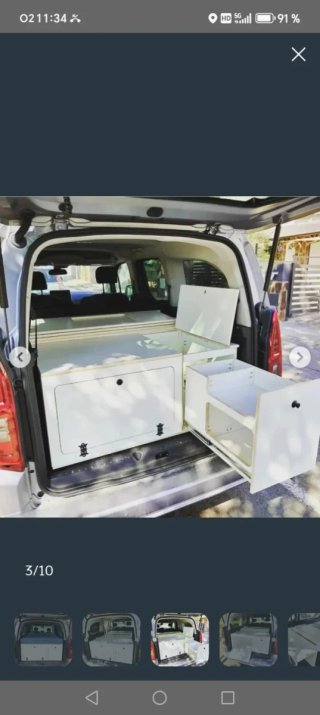 Mueble Camper Premium + Colchón Visco