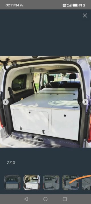 Mueble Camper Premium + Colchón Visco