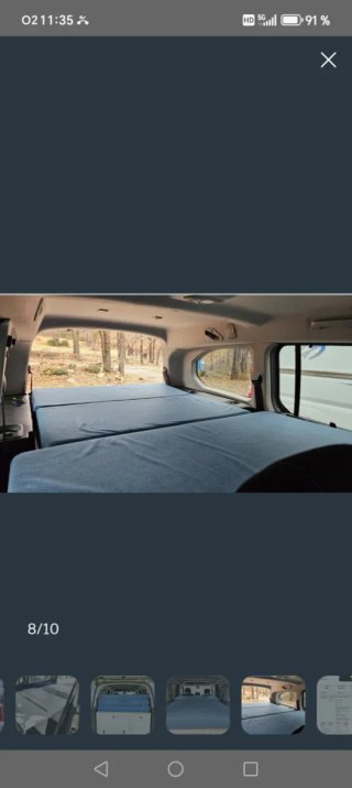 Mueble Camper Premium + Colchón Visco