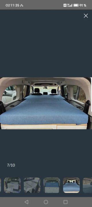 Mueble Camper Premium + Colchón Visco