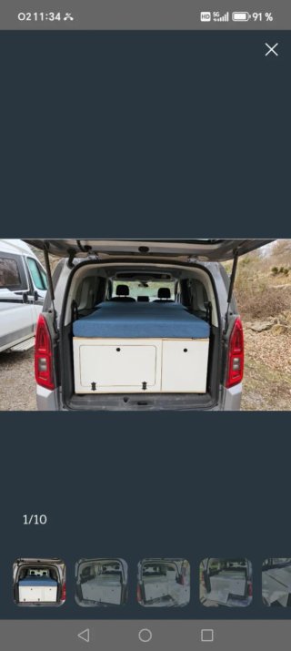 Mueble Camper Premium + Colchón Visco